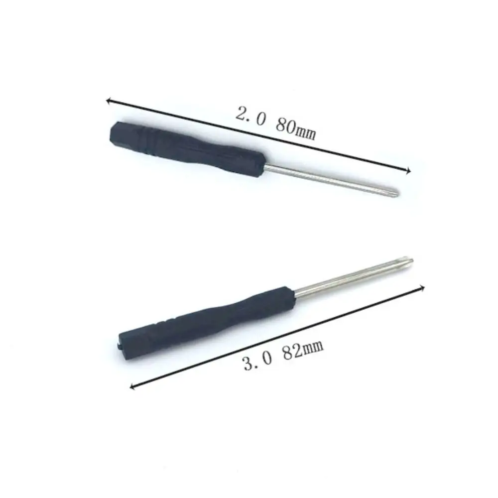 10Pcs Portable Small Mini Screwdriver 2mm 3mm Slotted Cross Repair Tool Black Phone Repair Tool Screwdrivers