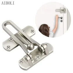 Anti-Theft Door Buckle for Kids Room Door, Bar Lock, Cadeia de segurança inoxidável, Hotel, Anti-lock Buckle, Seguro Porta Bolt, Quarto