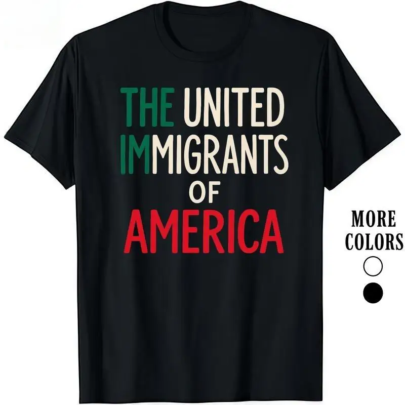 

Fashion Designer T-Shirts - Cotton Graphic Tees With The United Immigrants Of America Graphic T-Shirt,Crewneck,Casual,Ideal For