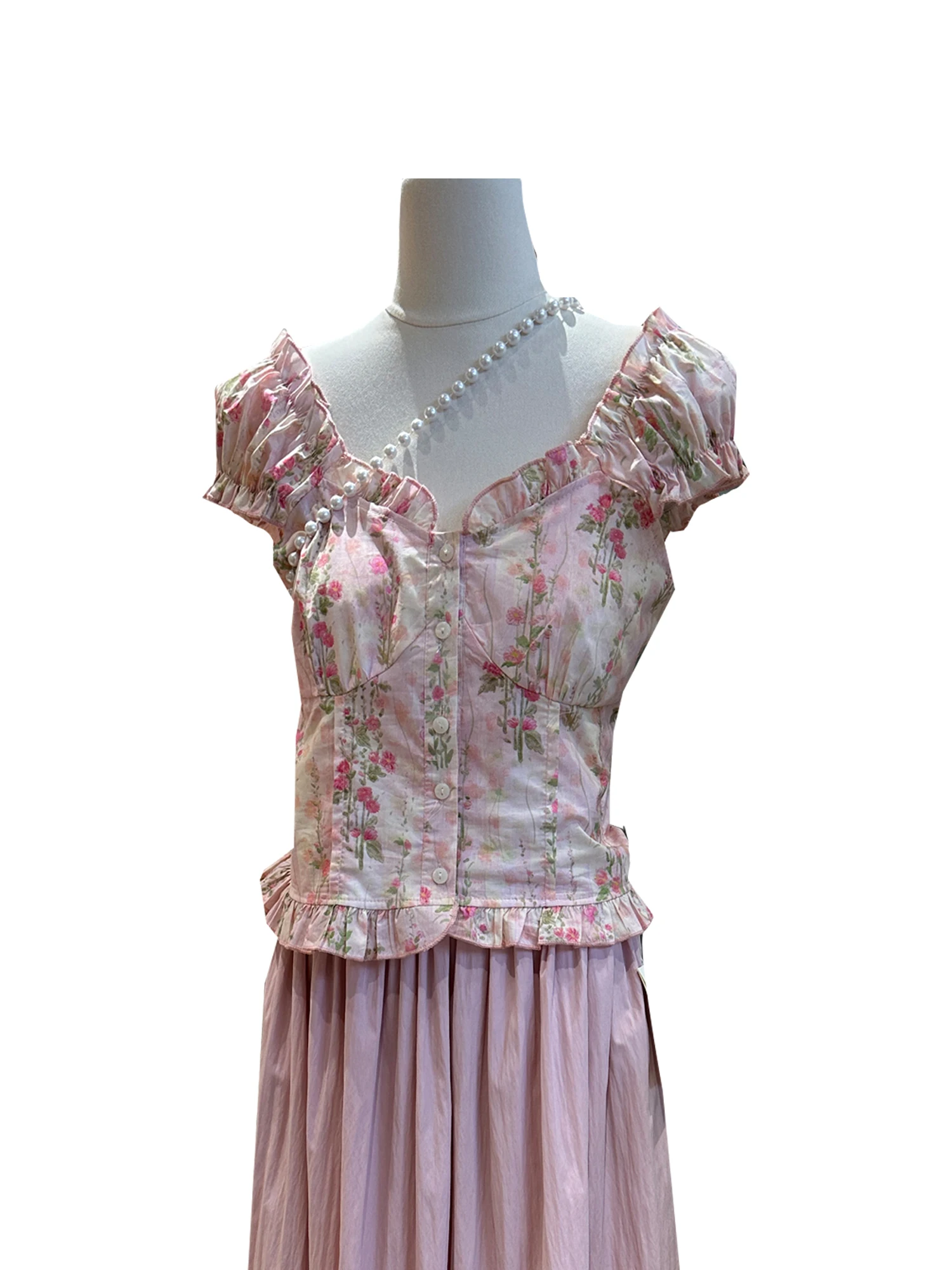 

Облегающая корейская летняя кепка с цветочным принтом Dongdaemun в Корейском стиле, женская круглая кепка Ne ort Sve