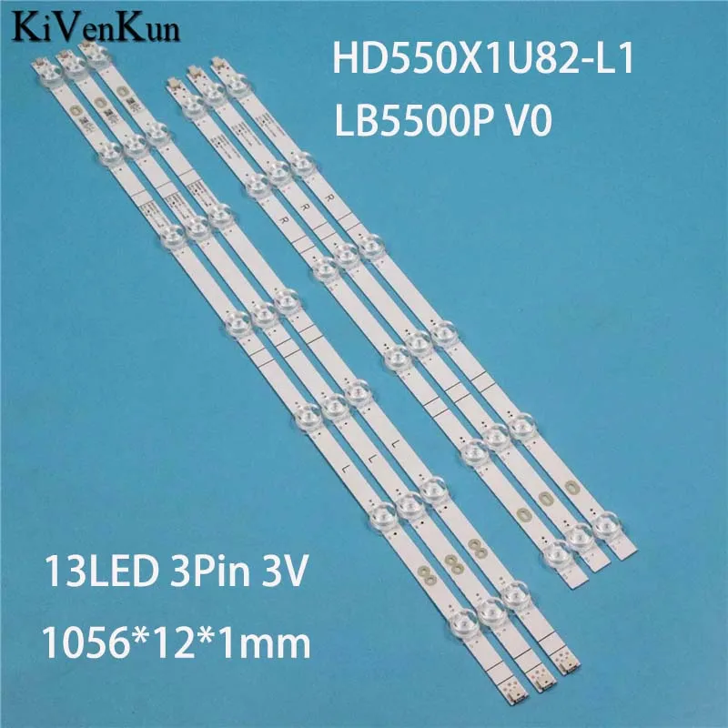 LED TV Bands For Hisense 55A7100 55A7300FTUK 55R6E3 55H78G 55R6090G5 55R6040G 55DS500 55FR55 Backlight Strip HD550X1U82-L1 Tapes