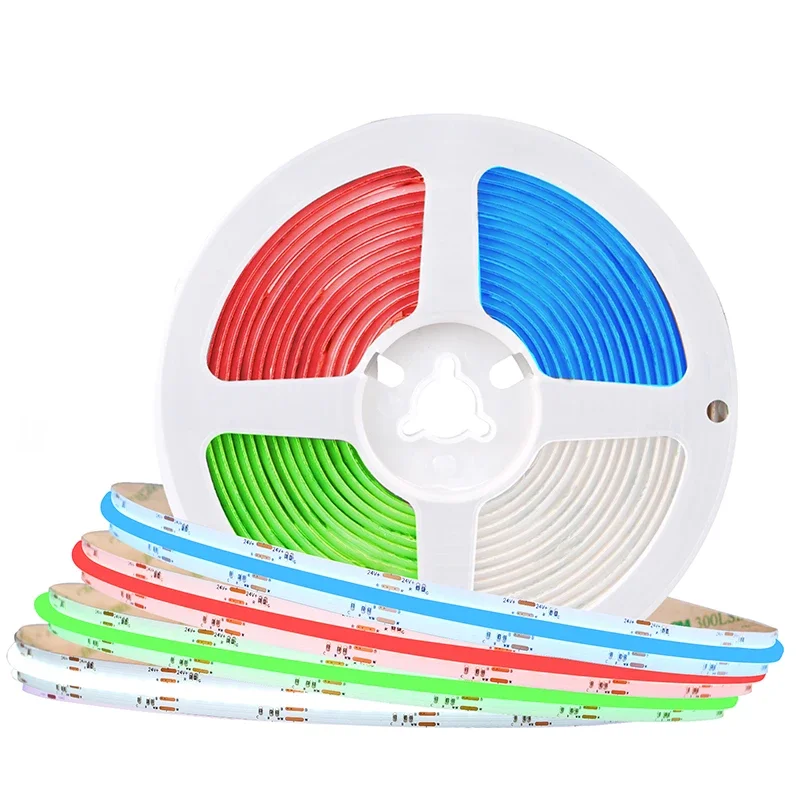 

RGBW RGBCCT COB LED Strip Lights 840 LEDs High Density Dimmable LED Lighting Flexible RA90 FCOB RGB CCT LED Tape Light Bar DC24V