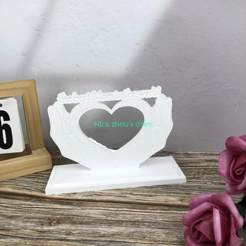 E15E Convenient DIY Heart Resin Frame Mold Perfect For Home Decors And Gift Making