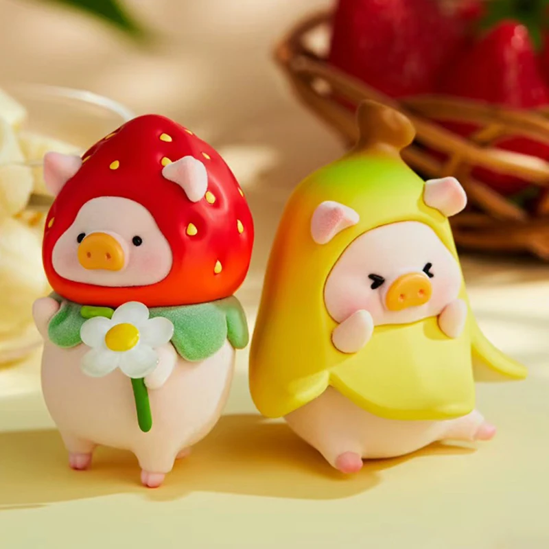 

Lulu свинка серия фруктов Милая экшн-фигурка Дракон Год Ограниченная Коллекционная модель настольная искусственная кожа подарок на день рождения