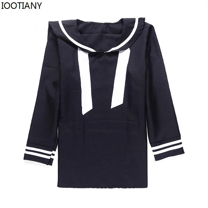 IOOTIANY New Adult Navy Blue Sailor Cosplay Costume Halloween Men\'s Theme Bar Costumes Carnival Party Stage Performance Dress Up