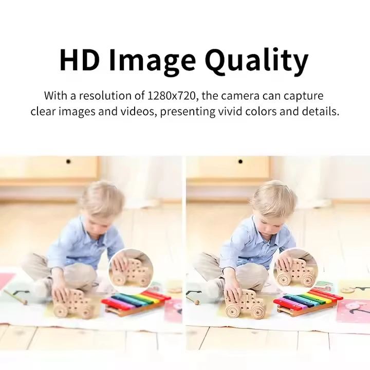 Two Way Voice Smart Baby Monitor Indoor WiFi Camera Wireless Network PT Camera Full Color Human Detection Home Security Camera