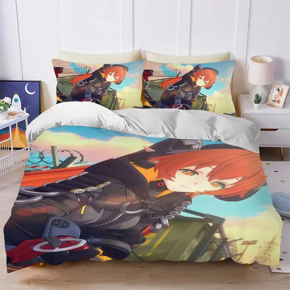 アニメマグス-ゼンレス-ゾーン-ゼロ-布団カバーと枕カバー、ホーム寝具セット、ティーンと大人の寝室の装飾、男の子と女の子へのギフト