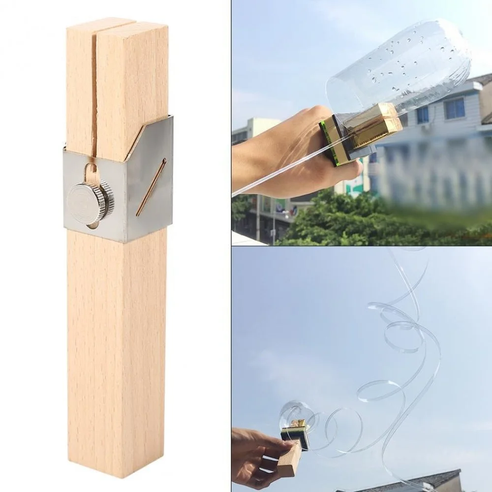 Wooden Plastic Bottle Rope Cutter Stainless Steel Fittings Environmental Protection Hand Tool DIY Material Appliance with Blade