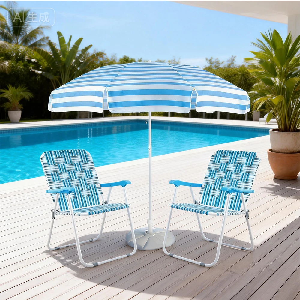 Heavy-duty portable outdoor chair with hard armrests for camping, gardens, concerts, festivals, and beach picnics
