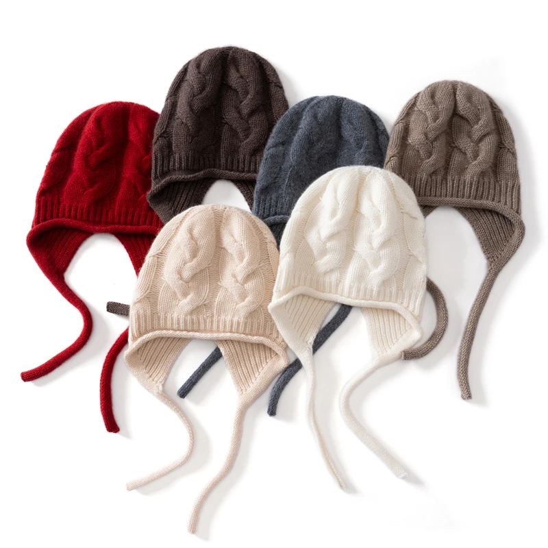 

KOIJINSKY Женская осенне-зимняя вязаная шапка из кашемира 35%