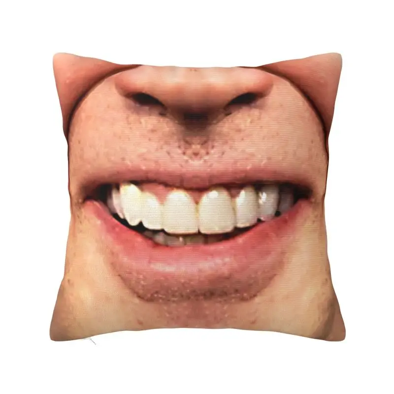 

Nicolas Cage Smile Nordic Throw Pillow Cover Living Room Decoration Funny Meme Car Cushion