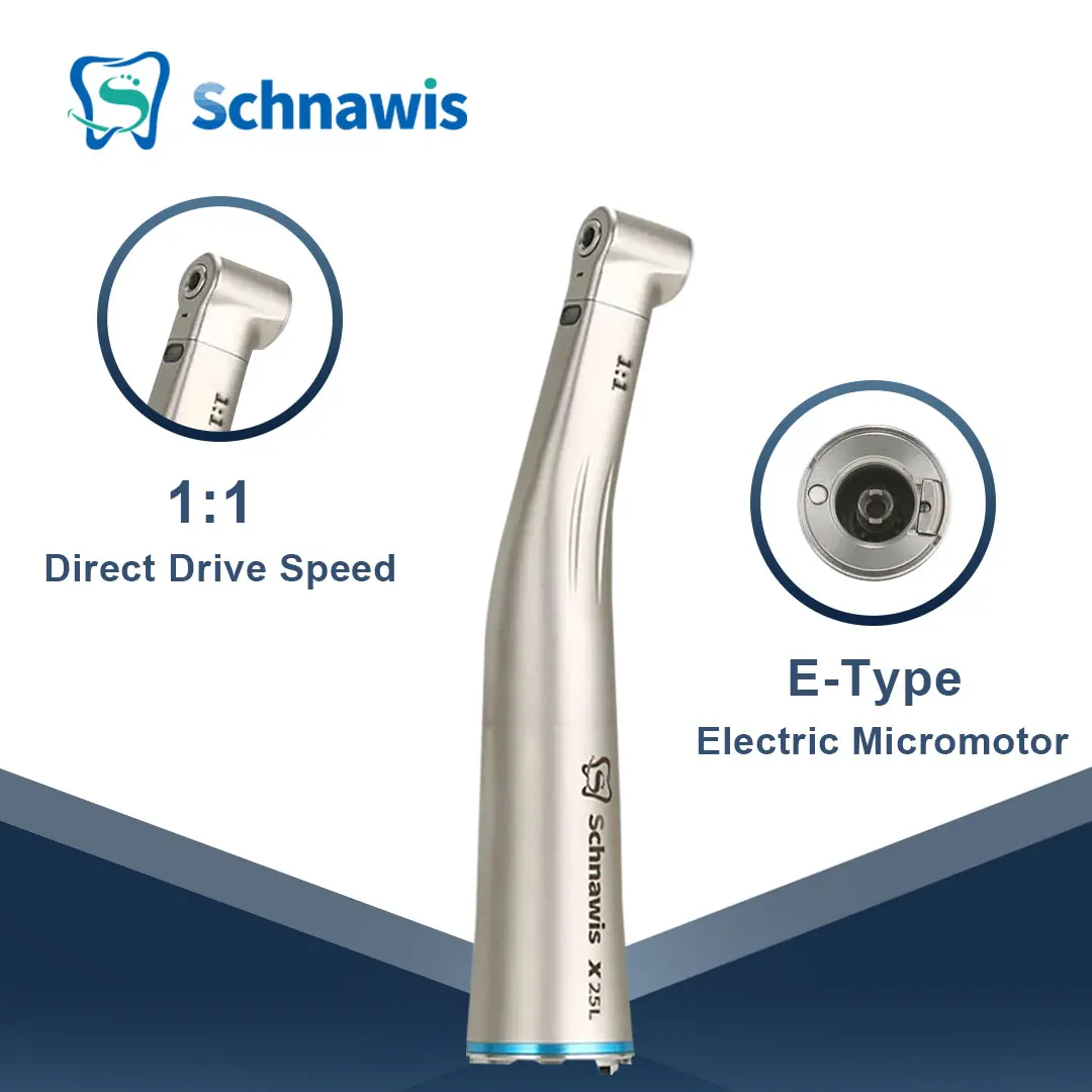 

1:1 Direct Drive Speed Dental Contra Angle Handpiece Fiber Optic Dentistry Low Speed Handpiece Fit E Type Electric Micromotor