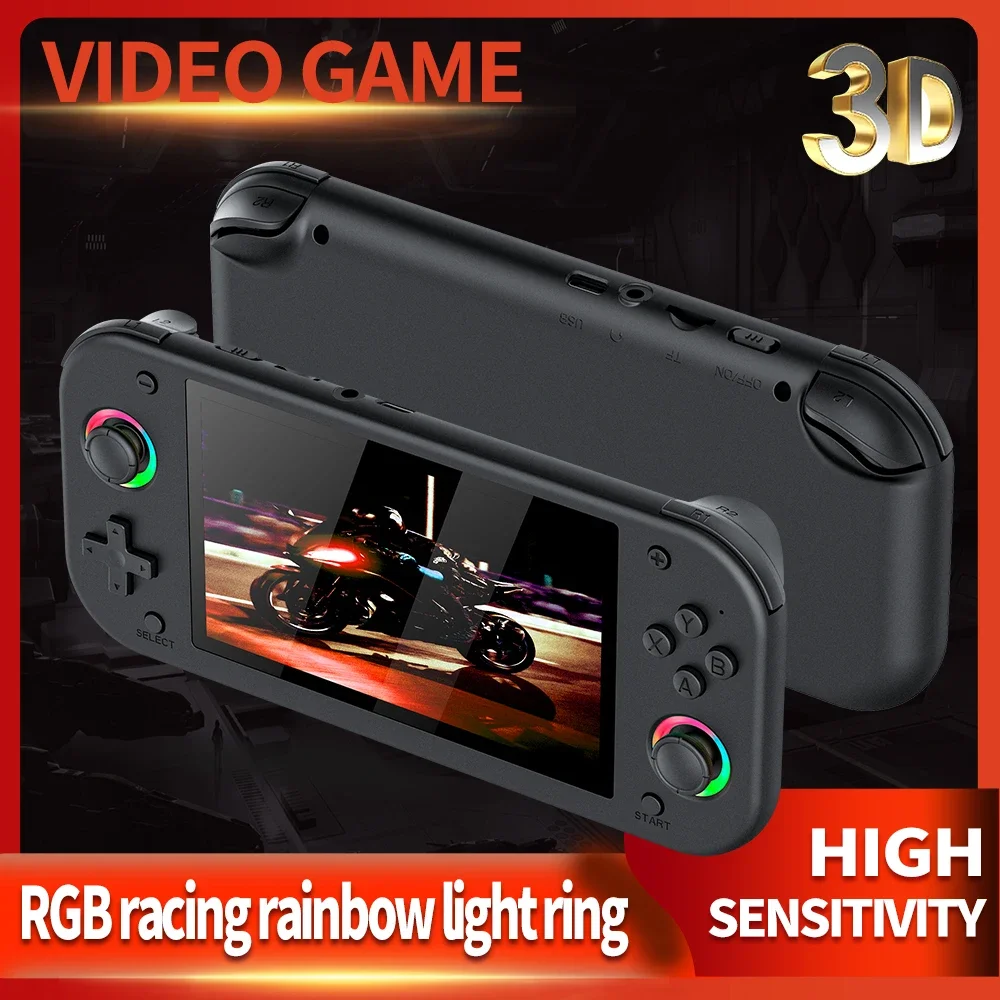for M26 Handheld Game Console 5.1 IPS Screen Portable Retro Gaming System for PSP Players Linux EmuELEC Support 30+ Simulators