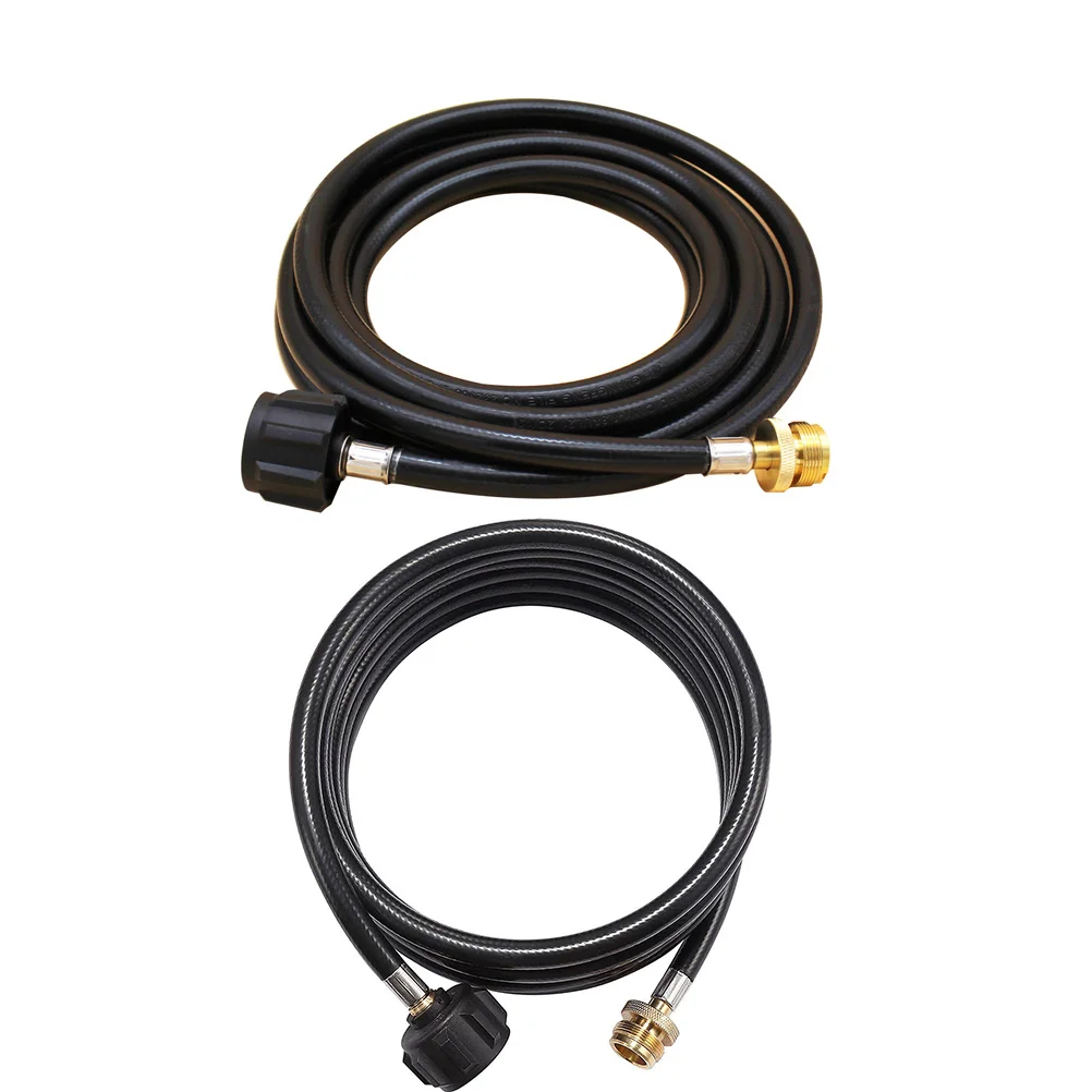 

12FT Propane Tank Hose Adapter High Pressure Rubber Converter QCC1 Replacement Gas Pipe Camping Tailgating Heating