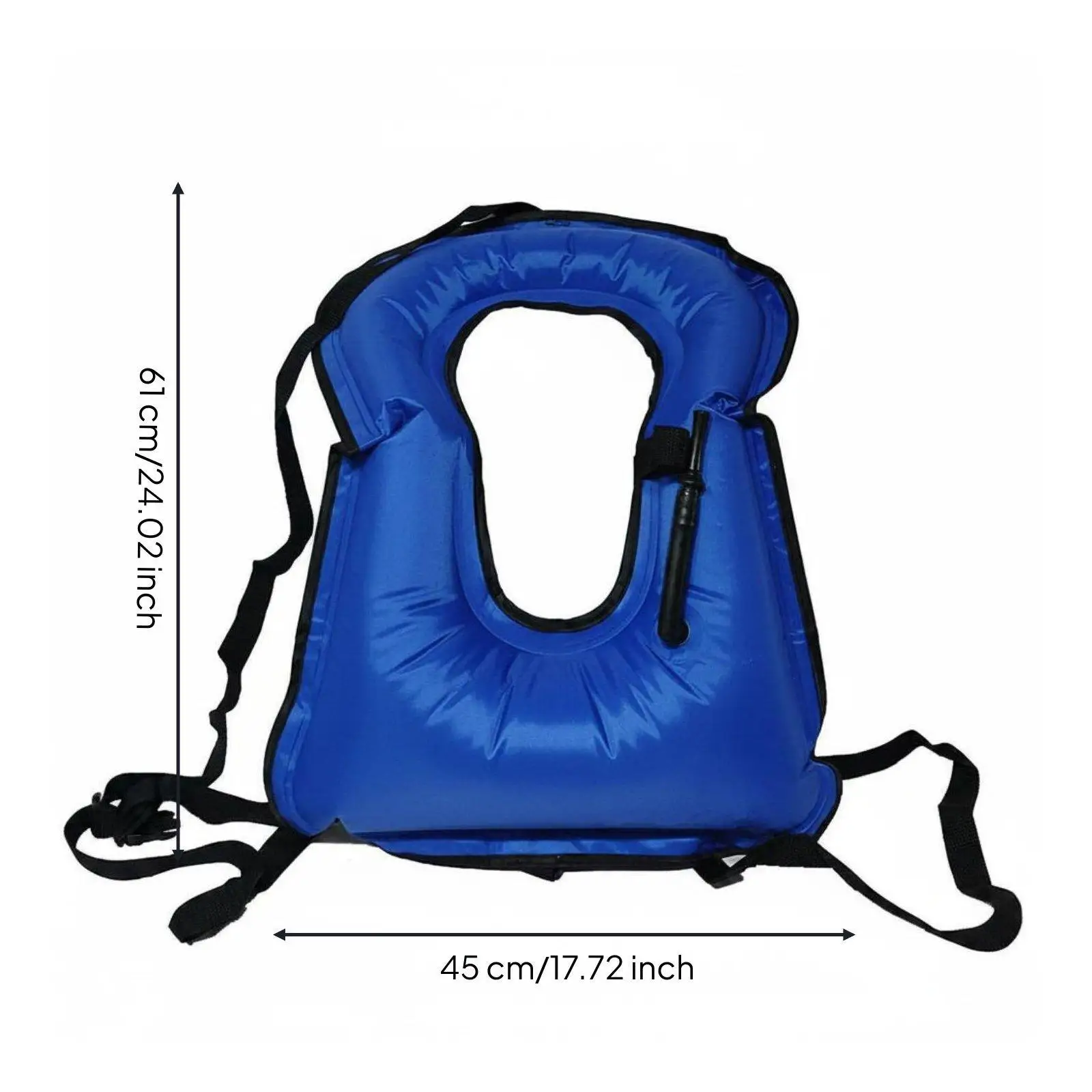 Inflatable Safety Vest Quick Inflation Swim Life Jacket Snorkeling Flotation Vest for Water Sports Lake Pool