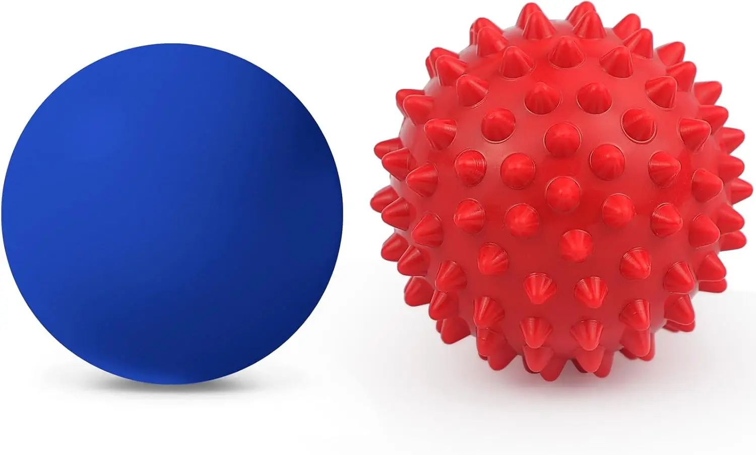

Massage Ball Set: Lacrosse & Spiky Balls for Muscle Relief, Plantar Fasciitis, Stress - Home, Office, Gym