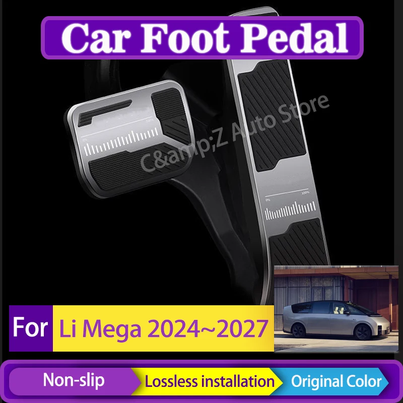 

Car Foot Pedal For Li Mega Lixiang Mega 2024 2025 2026 2027 Aluminum Alloy Cover Rest Pedal Brake Accelerator Pad Car Acessories