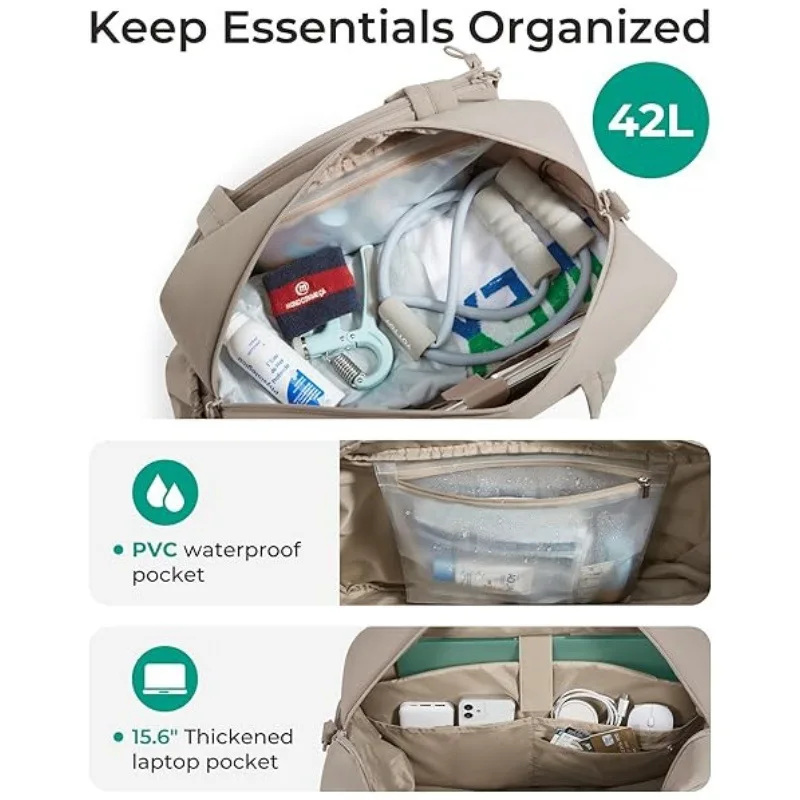 Tennis Bag Large Capacity Racket Tote With Separate Shoe Storage Bottle Pocket For Pickleball Gym Sports Weekend Travel Women