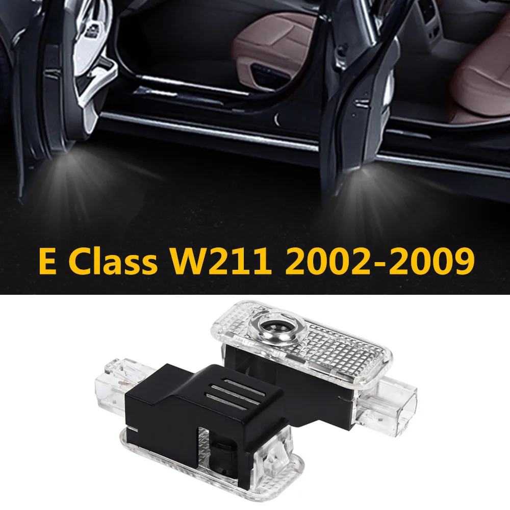 2x para mercedes benz classe e w211 s211 2002 - 2009 2008 2007 led porta do carro logotipo de boas-vindas projetor fantasma sombra luz acessórios