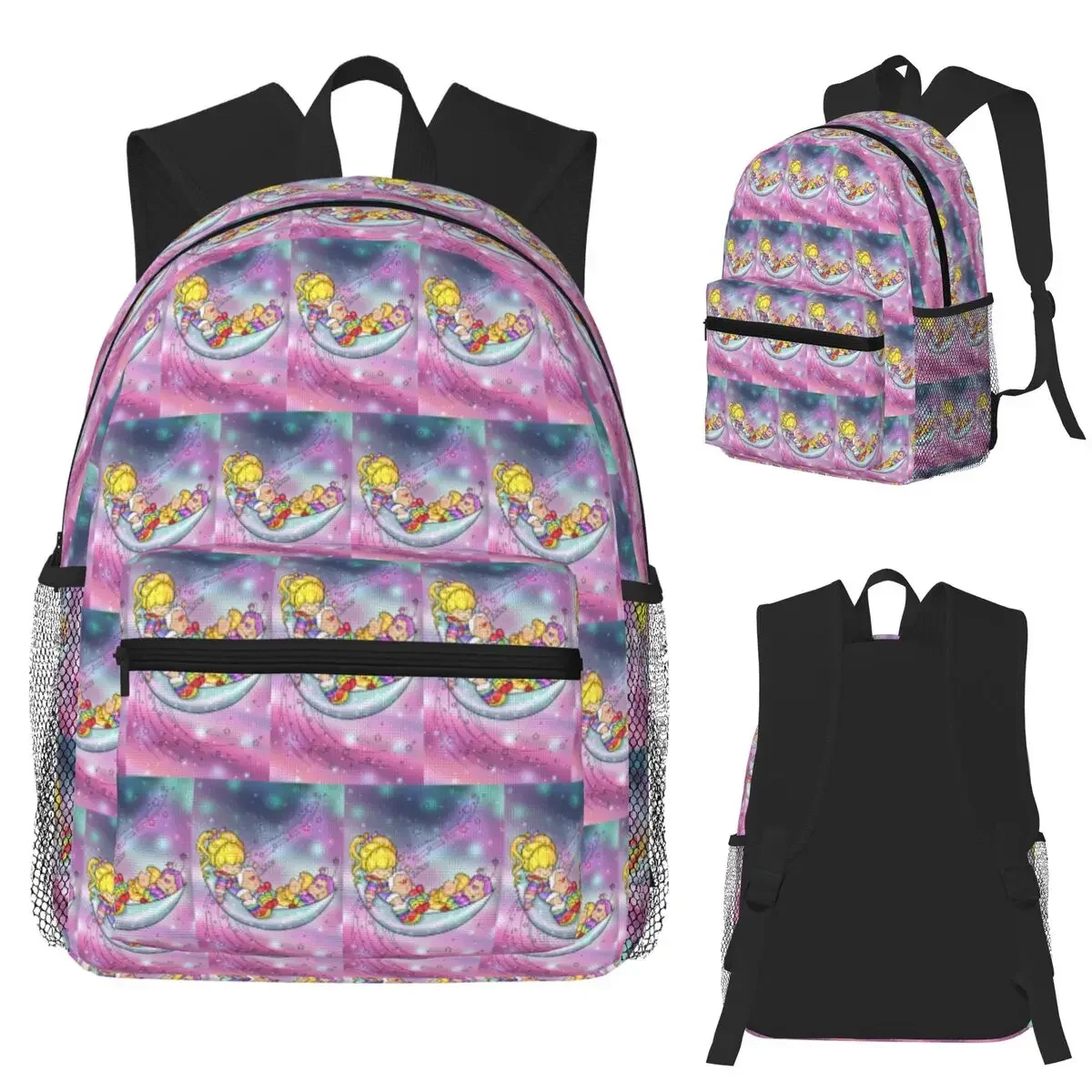 

Cartoon Cute Rainbow Brite Student Backpack School Bag Hiking Travel Daypack for Boys Girls Fashion Bookbag Shoulder Bags