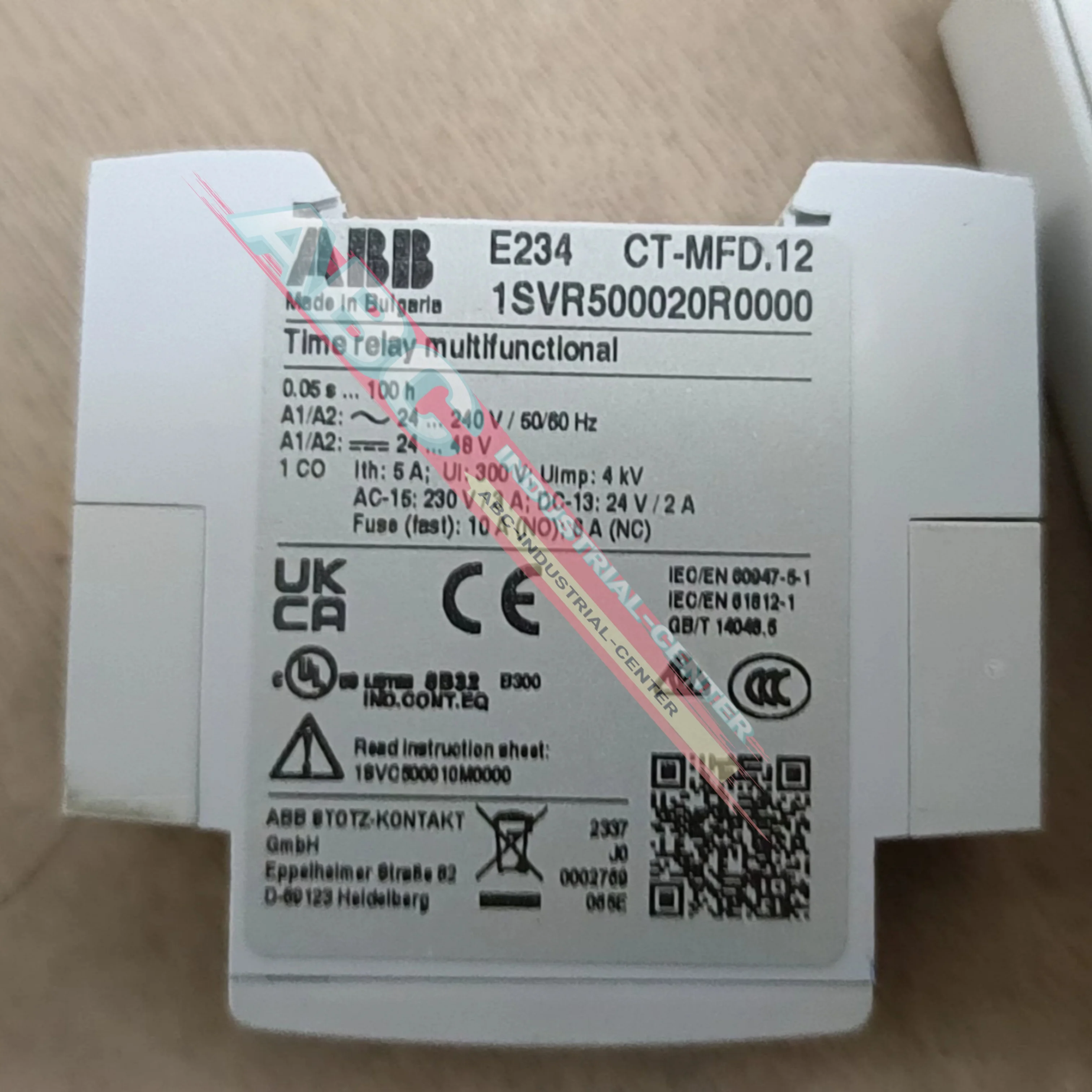 

Новое оригинальное реле времени CT.MFD.12 E234 1SVR500020R0000 (24-240 В переменного тока 24-48 В постоянного тока)