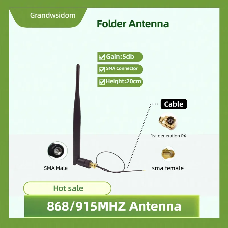 

5pcs 868/915MHZ Antenna Gain 5dbi SMA male GSM for lora antene for lorawan CC1101 module SMA female pigtail Extension Cable