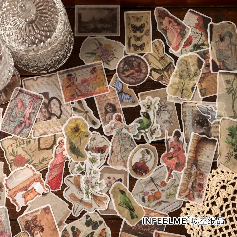 50pcs/lot Classical European and American Figure Stickers, Various Historical Characters & Noble Lady Patterns, for Journal