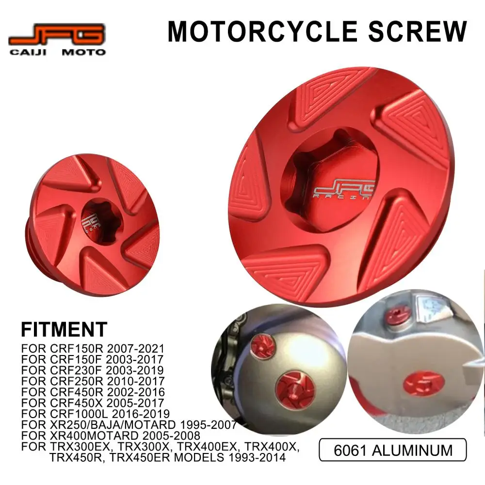 Per HONDA CRF150R CRF150F CRF230F CRF250F CRF450R CRF1000L CRF450X CRF250R Baja Moto CNC Motore Spina di Distribuzione Bullone Set