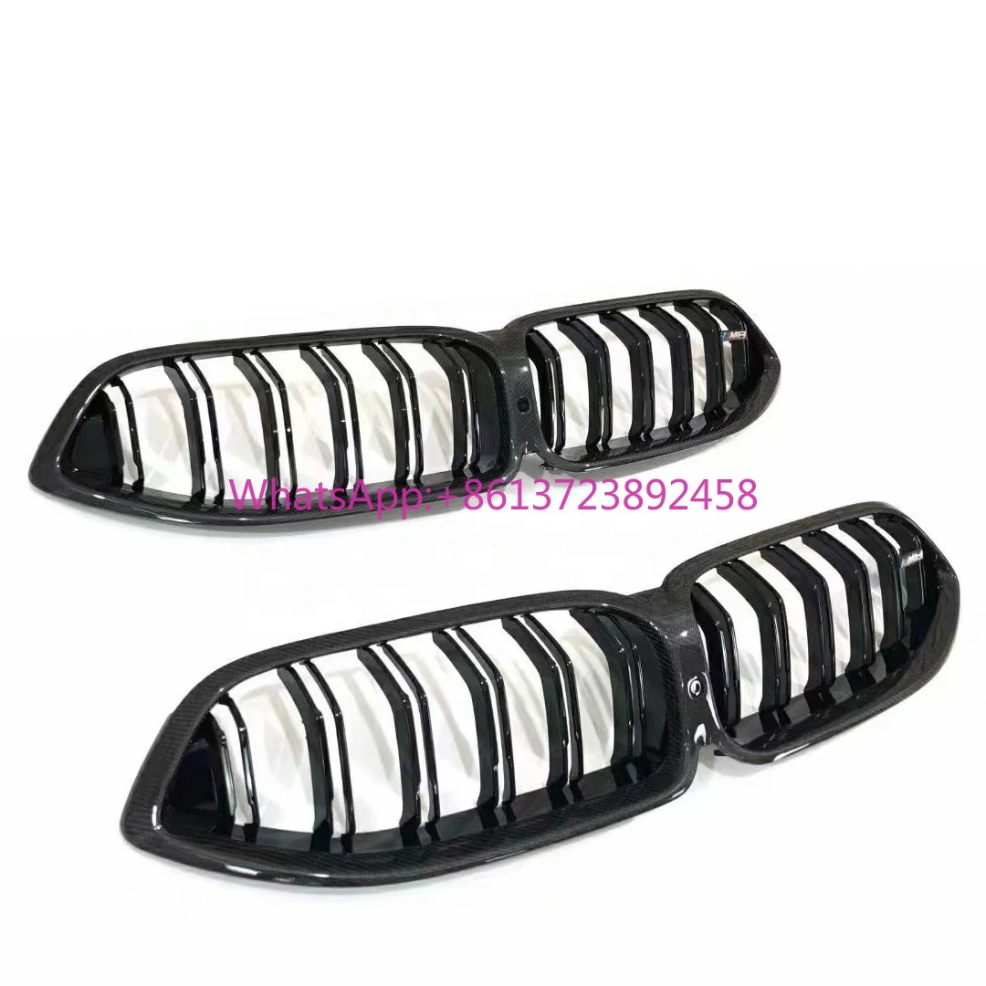 

G14 G16 G15 Carbon Fiber Grille Front Bumper Grille for BMW 8 Series G14 G15 G16 840i M850i 2019-2023 Replacement Grills