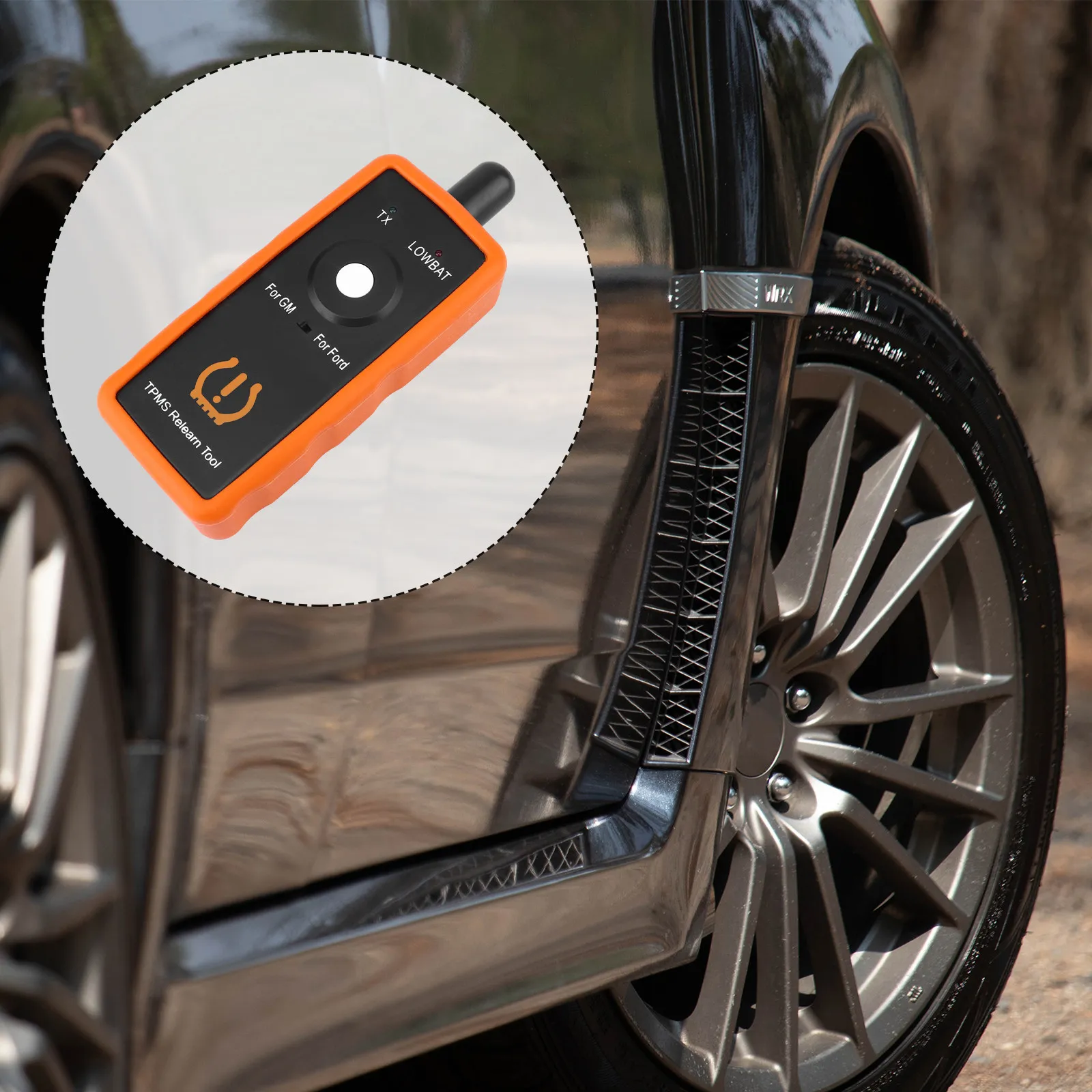 1Pcs Tire Pressure Monitor Reset Tool Heavy-Duty Activation Tool for All Sensors Quick Single-Button Operation Long-Lasting
