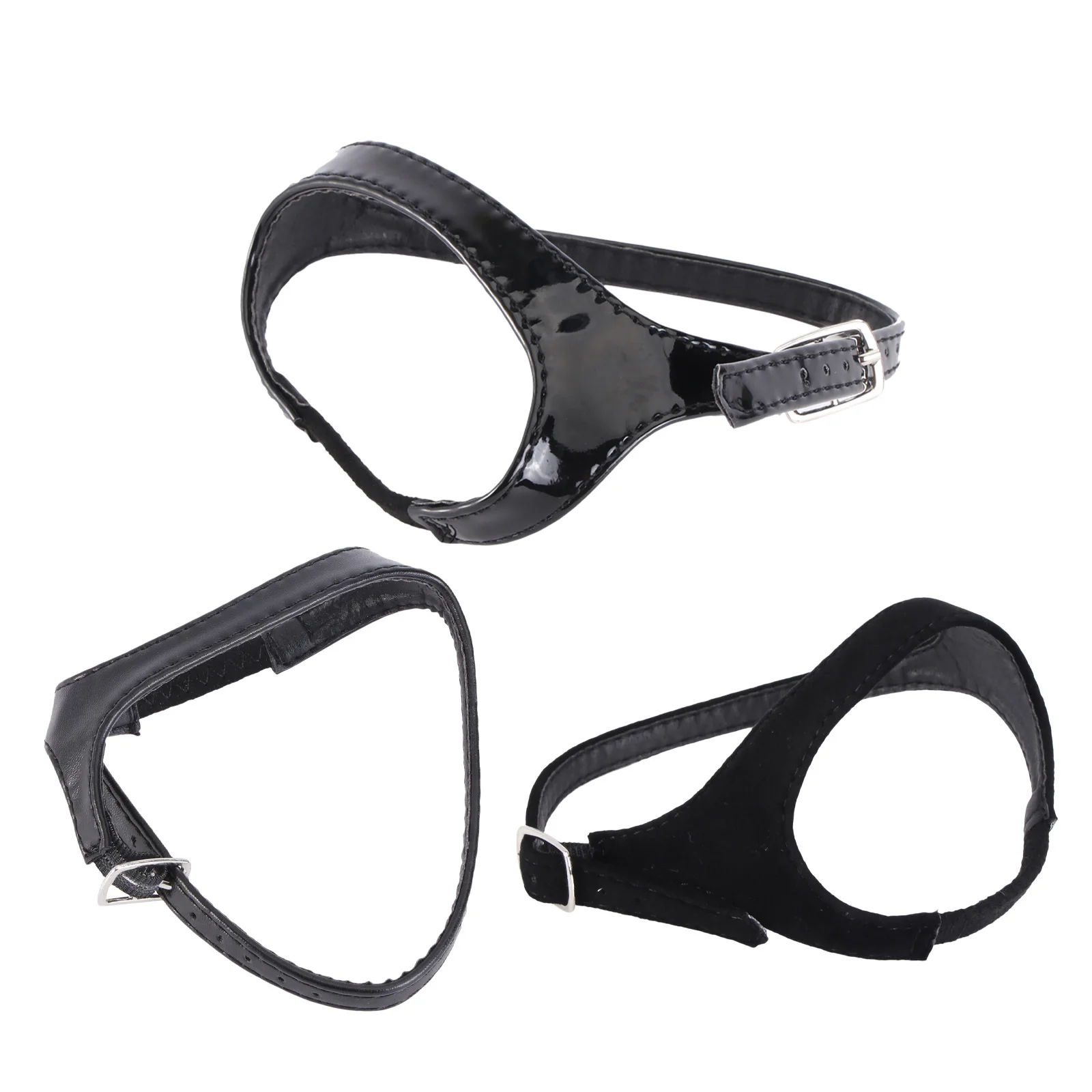 

3Pairs Elastic Anti-Loose Shoe Straps Detachable High Heel Shoe Straps Black Premium Flannel Shoes Accessory Holding Fixing