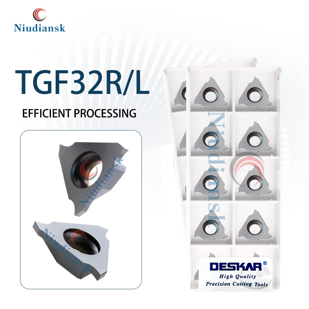 TGF32R/L050 100 110 200 250 300 LDA Slotting Blade Vertical Card Spring CNC Shallow Groove Insert Cutters CNC lathe Cutting Tool
