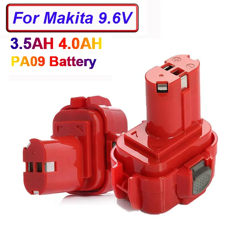 For Makita PA09 Battery 9.6V 3.5Ah/4.0Ah Replacement Battery For Makita Battery PA09 9120 9134 9135 9135A 6207D Tool Battery