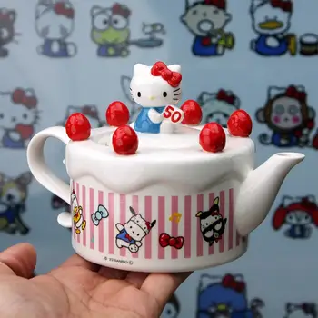 3件式Hello Kitty陶瓷杯禮物創意杯茶具茶壺辦公杯下午茶杯結婚婚禮家居裝飾 10 最佳銷售 Hello Kitty婚禮 - №10