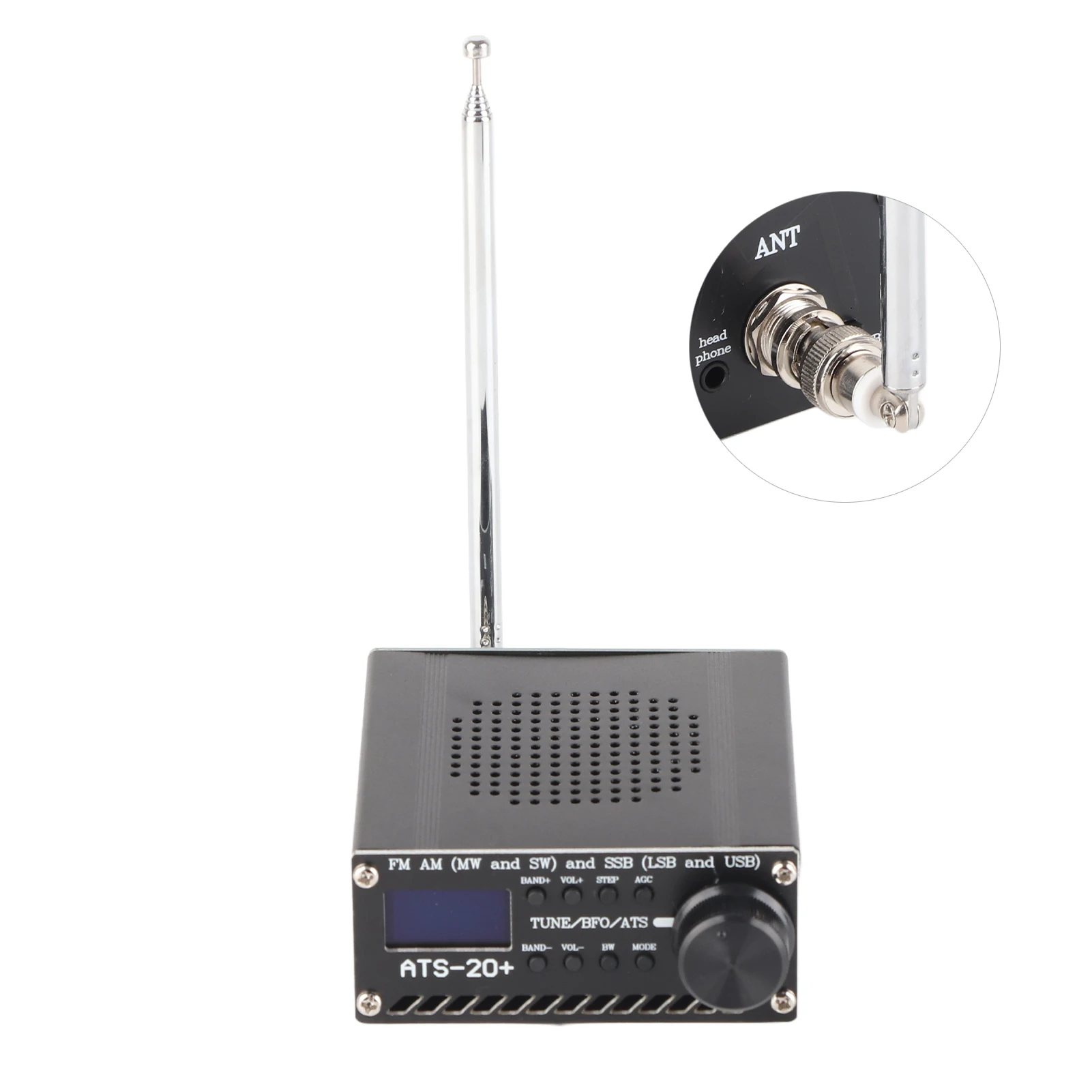 Full Band Radio Receiver AM LW MW SW SSB LSB USB Scanner Portable with Antenna ATS‑20+ Si4735 Full Band Radio Scanner view 3