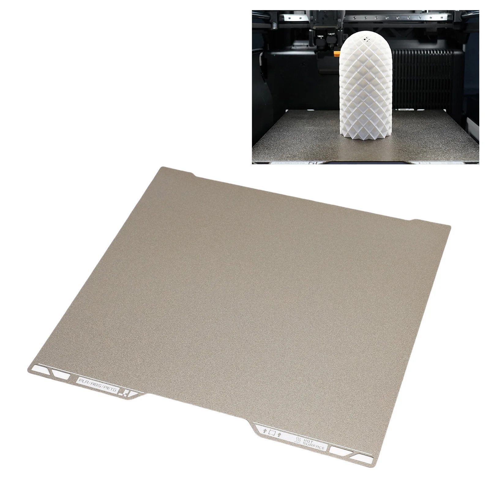 

Гладкая текстурированная пластина PEO/PEI для 3D-принтера Bambu Lab H2C, 335x325 мм, двусторонняя, гибкая, из пружинной стали, для подогреваемой платформы