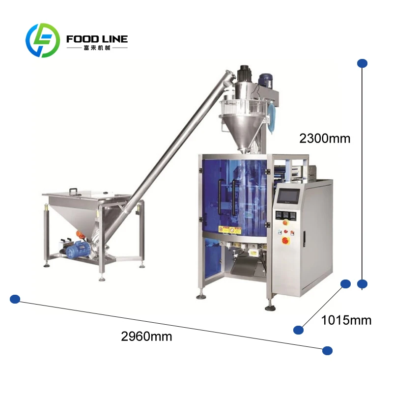 Automatic Vertical Powder Packaging Machine Maize Meal Rice Wheat Flour Packing Machine Powder Sachet Filling Machine Customized