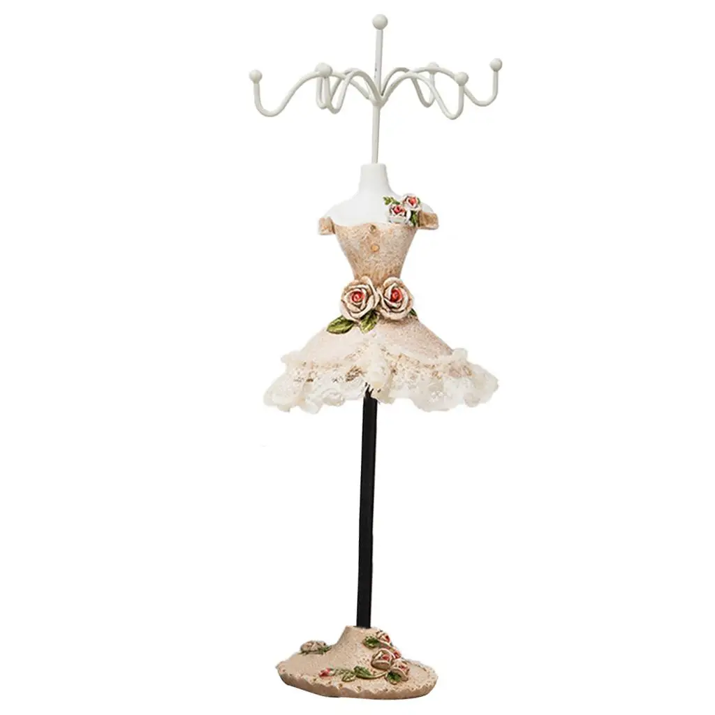 Lady Dress Figure Holder Jewelry Display 6 Hook Furnishings Props