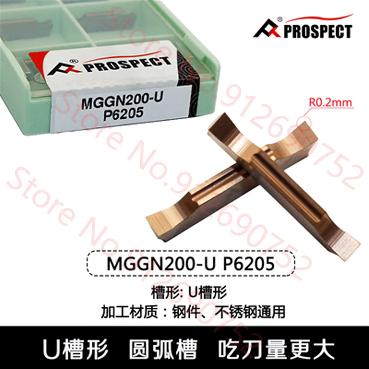 

PROSPECT MGGN150-U MGGN200-U MGGN250-U MGGN300-U MGGN400-U MGGN500-U P5320 P6205 Carbide Insert MGGN Inserts