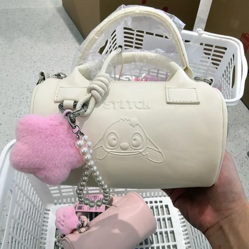 

Disney Women's Fashion Bucket Bag Cute Stitch Winnie the Pooh Cartoon Multi functional Storage Handbag