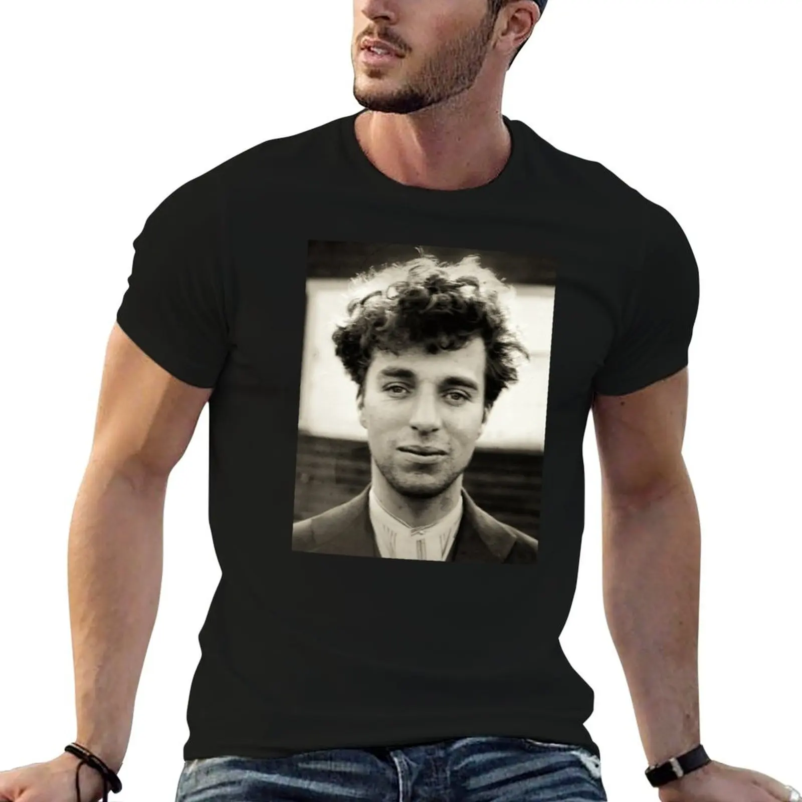 

brand Chaplin shirt Charlie man t high luxury T-Shirt quality t shirts personalised