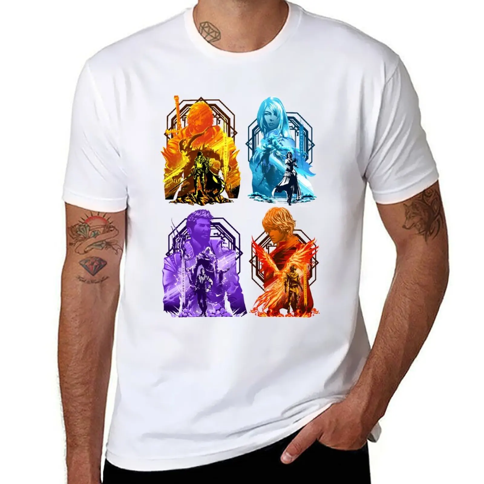 

FFXVI Set1 T-Shirt man t shirts for men funny t shirts man T-Shirt