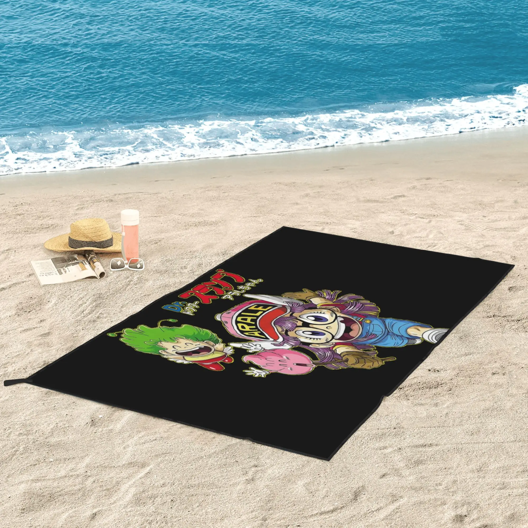 Cute Dr.Slump Robot Girl Arale Hoyoyo Beach Towel Soft Microfiber Quick Dry Absorbent Quick Towels For Pool