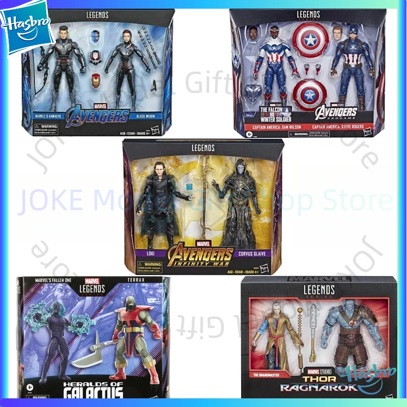 

Hasbro Marvel Legends 2Pcs Set Fallen One Terrax Hawkeye Kdrg Loki Corvus Glaive Model Action Figure Toys for Boys Gifts