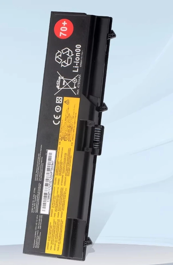 

Аккумулятор для ноутбуков Lenovo ThinkPad T430, T530, W530, T430i, L430, L530, T410, T420, 6-элементный, 57 Вт·ч, 5200 мА·ч