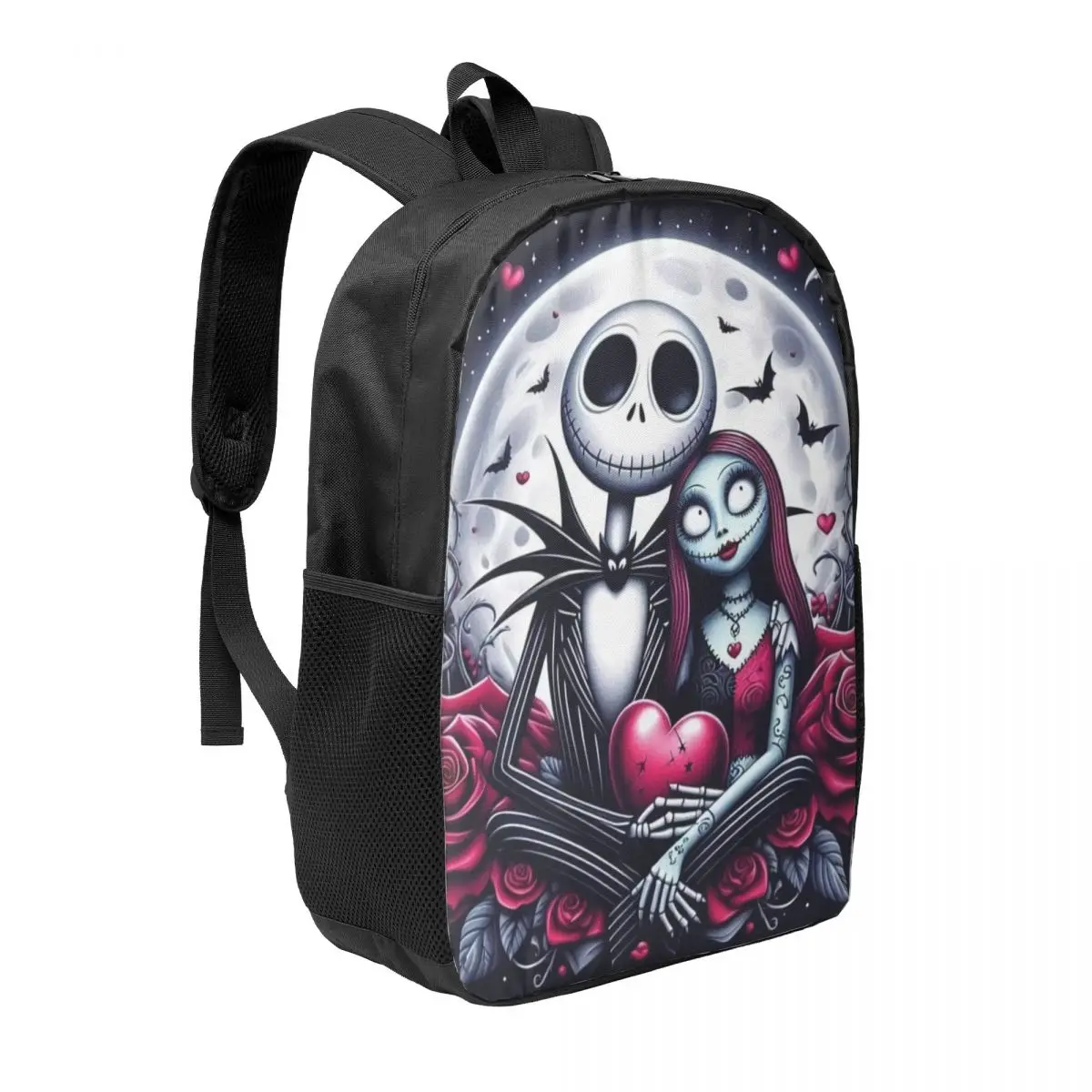 Custom Halloween Nightmare Before Christmas Backpack Jack Skellington School College Travel Bags Bookbag Fits 15 Inch Laptop