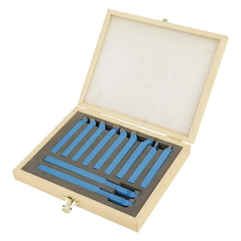 Imagem -04 - Carbide Tip Cutting Tool Grupo Turning Boring Bit Mini Metal Lathe Ferramenta de Rosqueamento 10 mm 11 Pcs