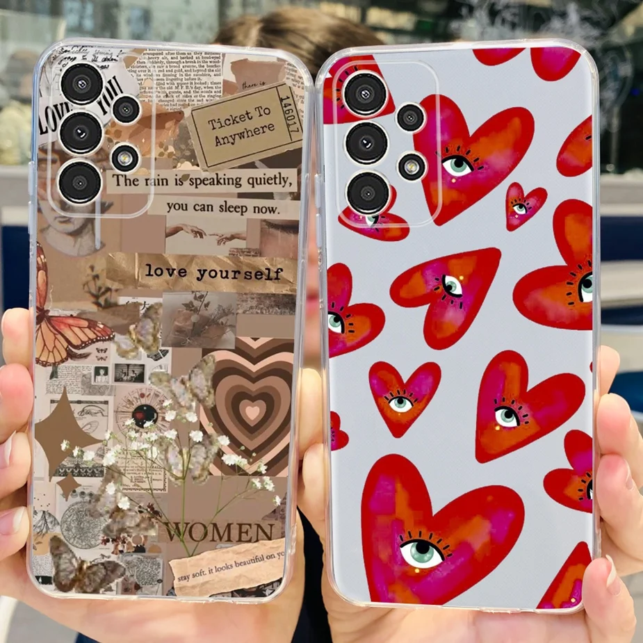 For Samsung Galaxy A13 A33 A53 A73 5G Case Colorful Printed Cover Soft Silicone Phone Case For Samsung A13 A33 A53 A73 5G Bumper