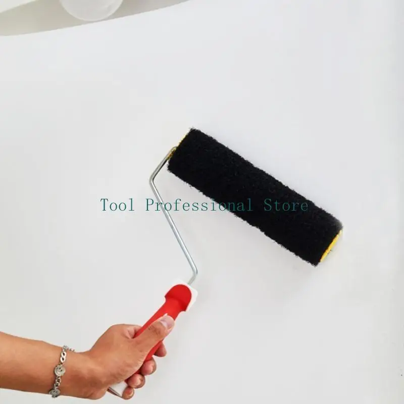 57qf 9 pouces Brosse murale Rouleau commode facile à utiliser Brosse murale 9 pouces durable