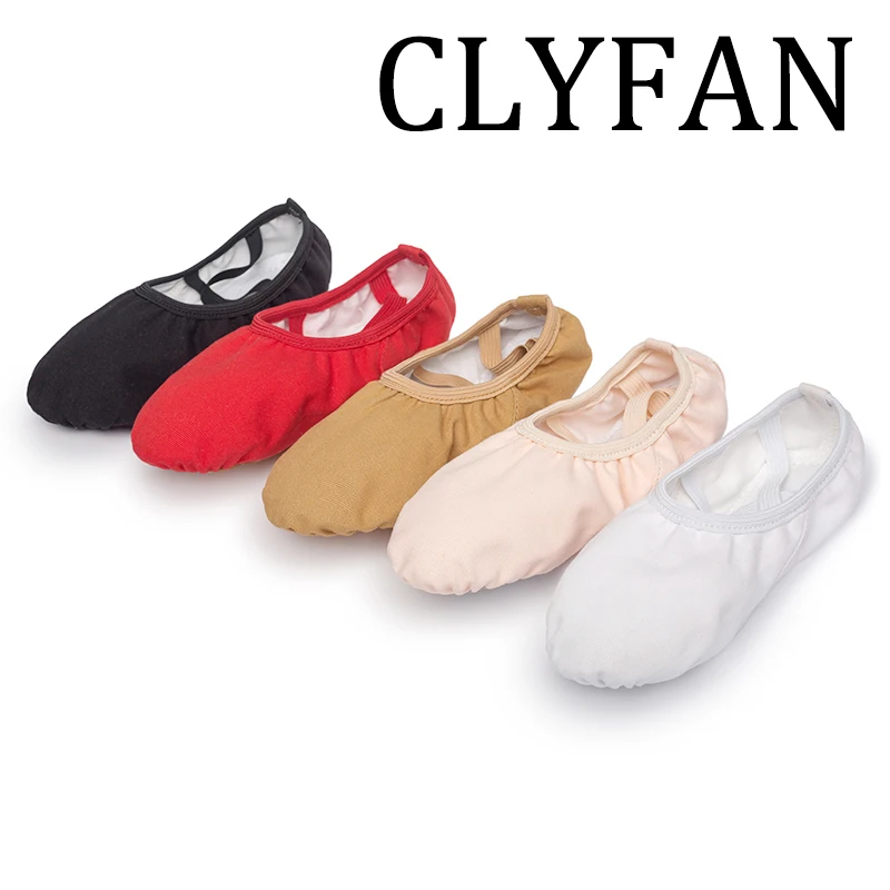 

USHINE Women Ballet Shoes Canvas Girls Dance Slippers Split Sole Gymnastics Yoga Dancing Shoes Children Adult Ballerina Shoes